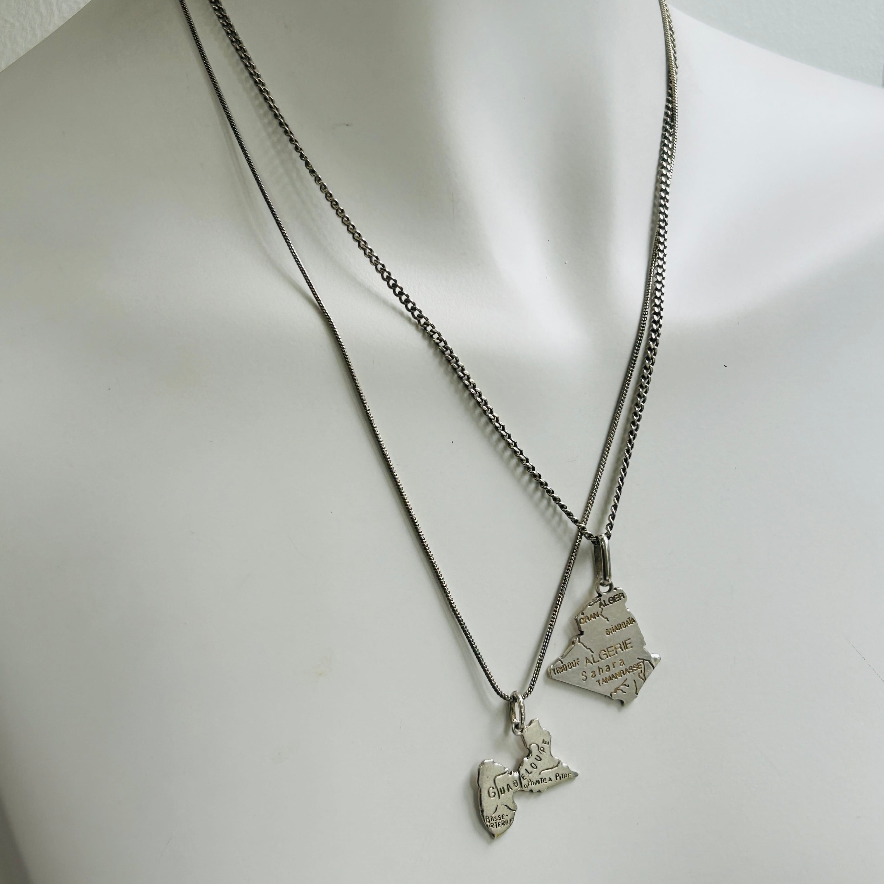 Jリーグ　初年度　シルバーネックレス フランスシルバー925 ALGERIEネックレス（50cm） | Milo Antiques