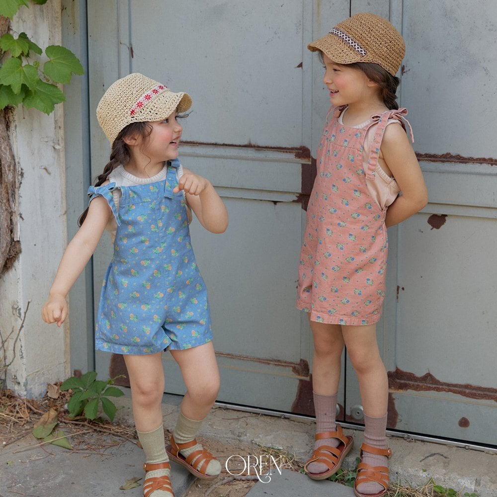 【6/11〆予約】<OREN> Camellia jumper overall
