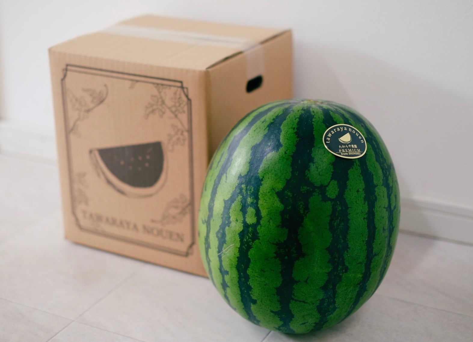 いしまの大玉すいか 秀品 2Lサイズ【1玉】スイカ 波田産 | たわらや農園