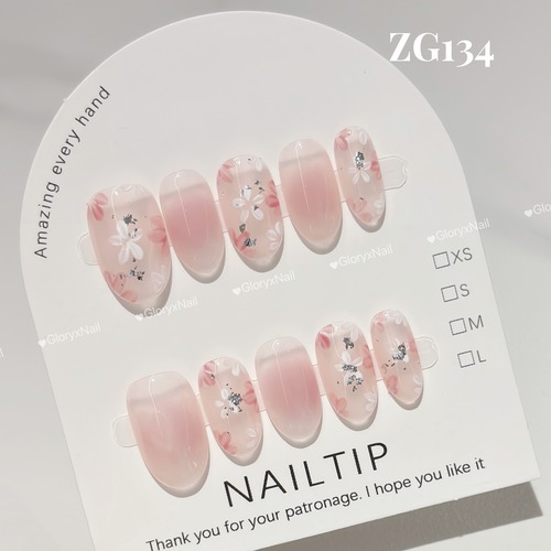 ZG134　ネイルチップ　サイズXS/S/M/L  Lサイズあり