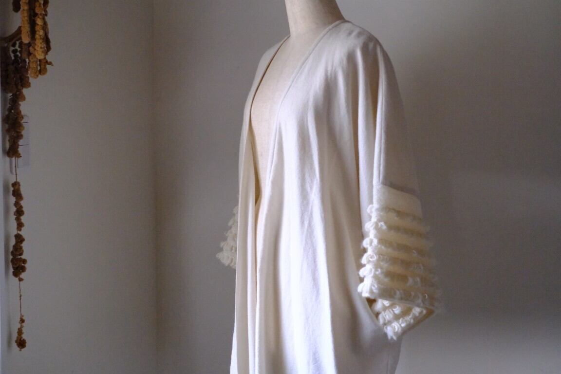 もしゃもしゃ羽織り　cl-081(WH)