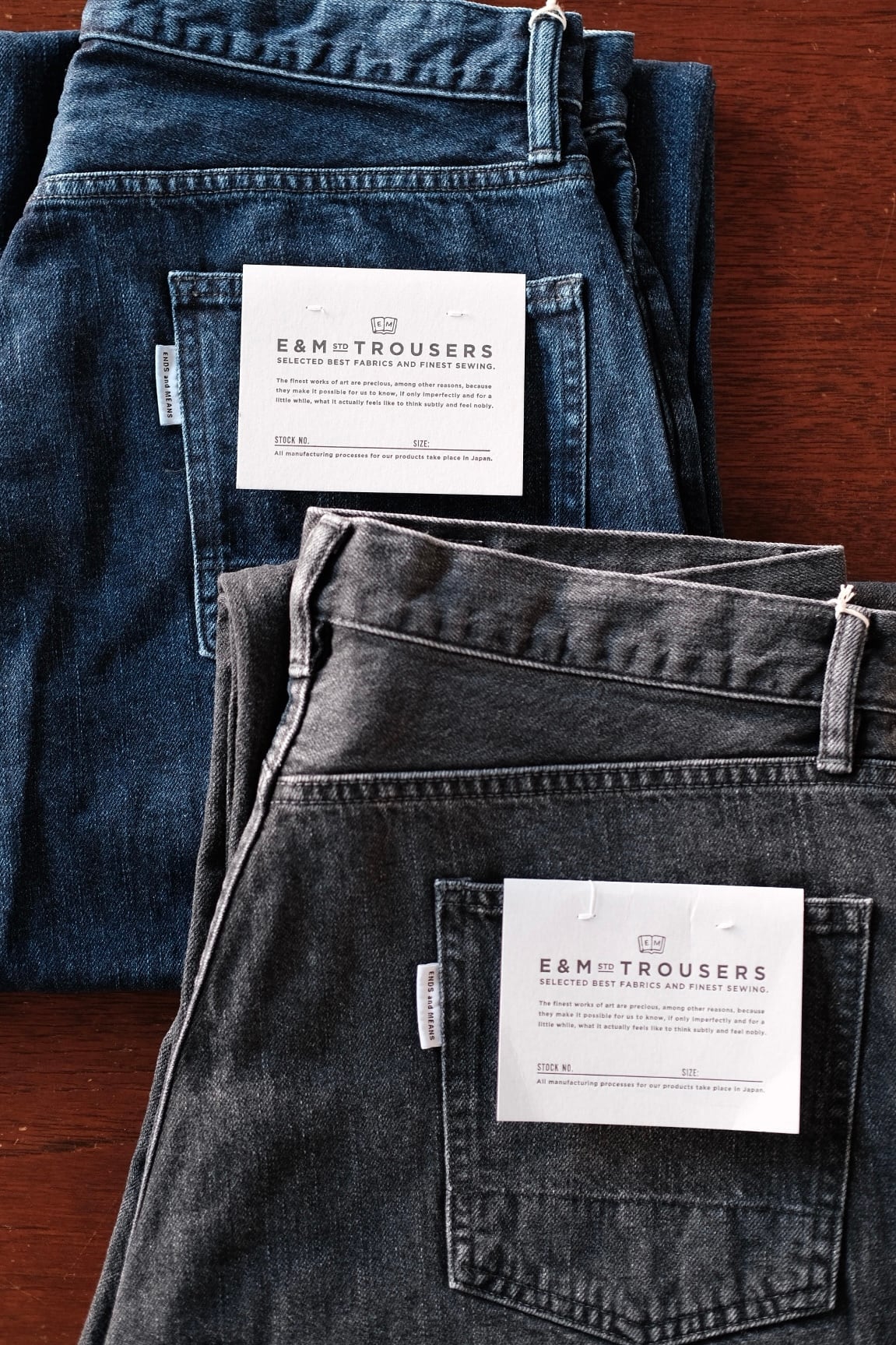 ENDS and MEANS＜エンズアンドミーンズ＞Relaxed fit 5 Pockets Denim