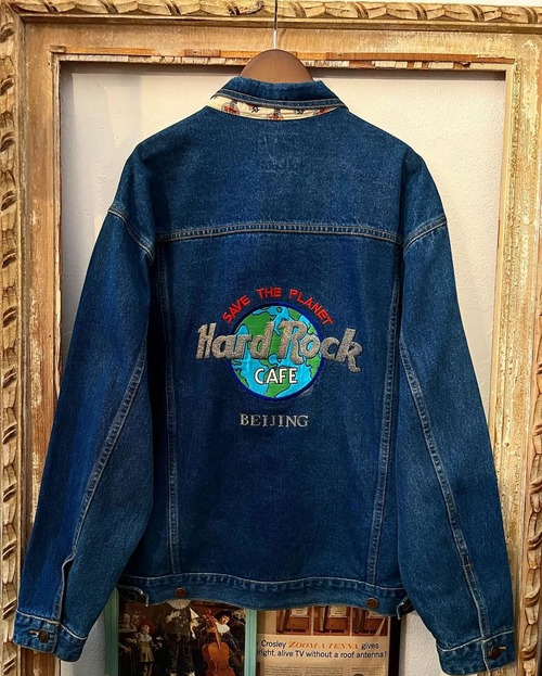 90's HARD ROCK CAFE denim jacket 【XL】