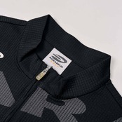 Paradiso GOLF パラディーゾ ゴルフ ロゴプリント ハーフジップ 半袖 ドライ シャツ M /レディース/ブラック/ポロシャツ