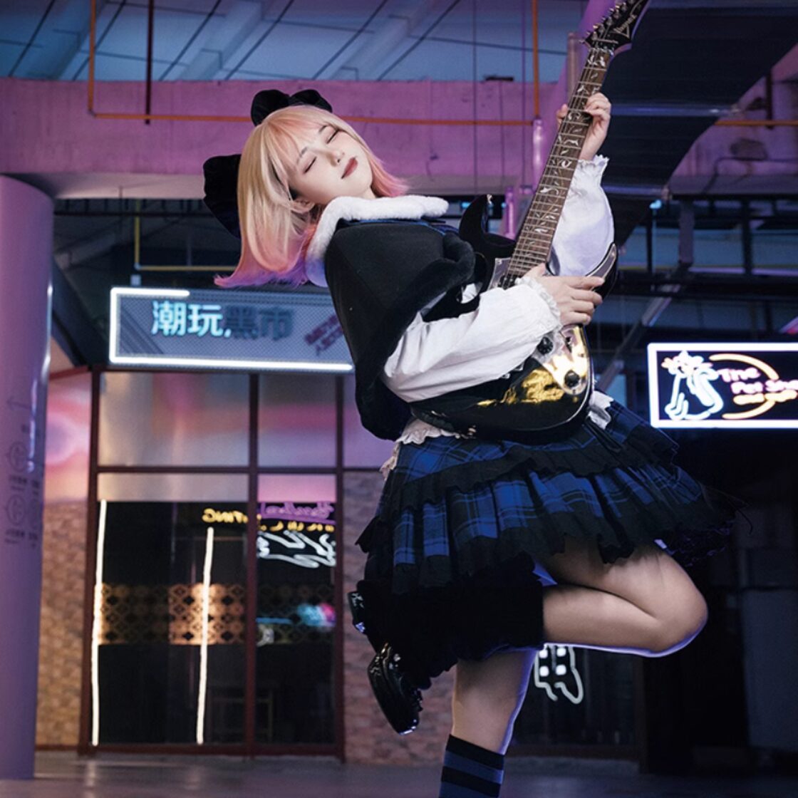 サブカル 服 地雷系 通販 ロリパン マント スカート チェック柄