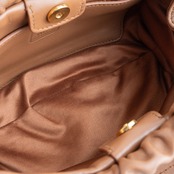 ミュウミュウ ジョワ ミニ ショルダーバッグ ブラウン レザー