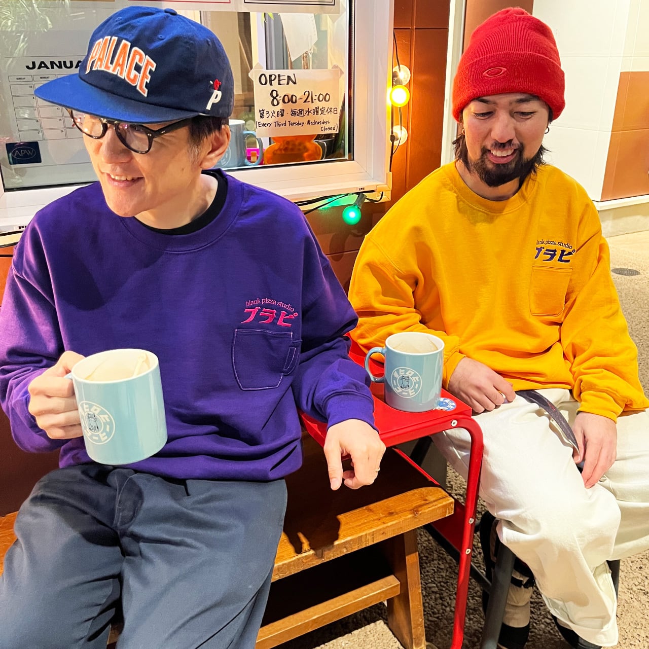 ブラピ EMBROIDERY POCKET CREW NECK SWEAT (4色) | blank pizza studio