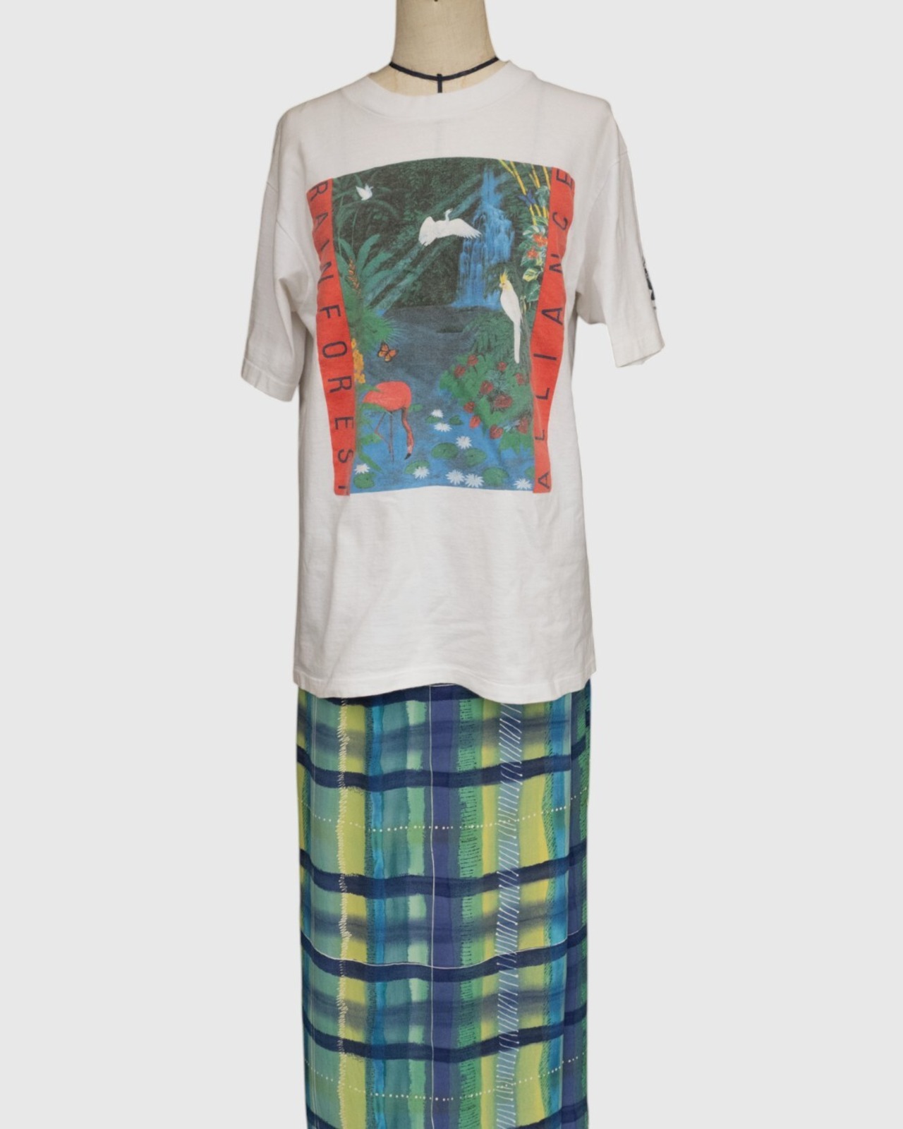 【古着】 ”Rainforest Alliance” 熱帯雨林保護 アートT - 2