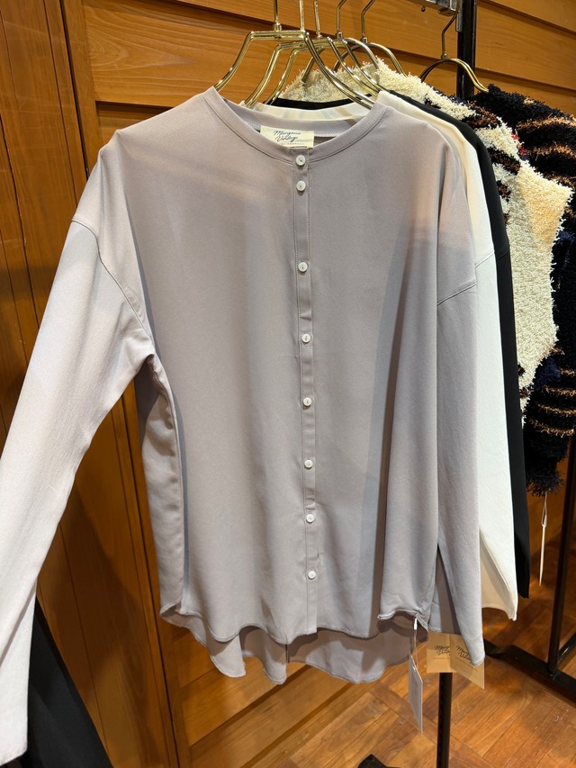 【ご予約】シアーロゴ刺繍ブラウス　MG AL-27020 - S　　【MARGAUX VINTAGE】