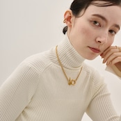 stainless loop necklace