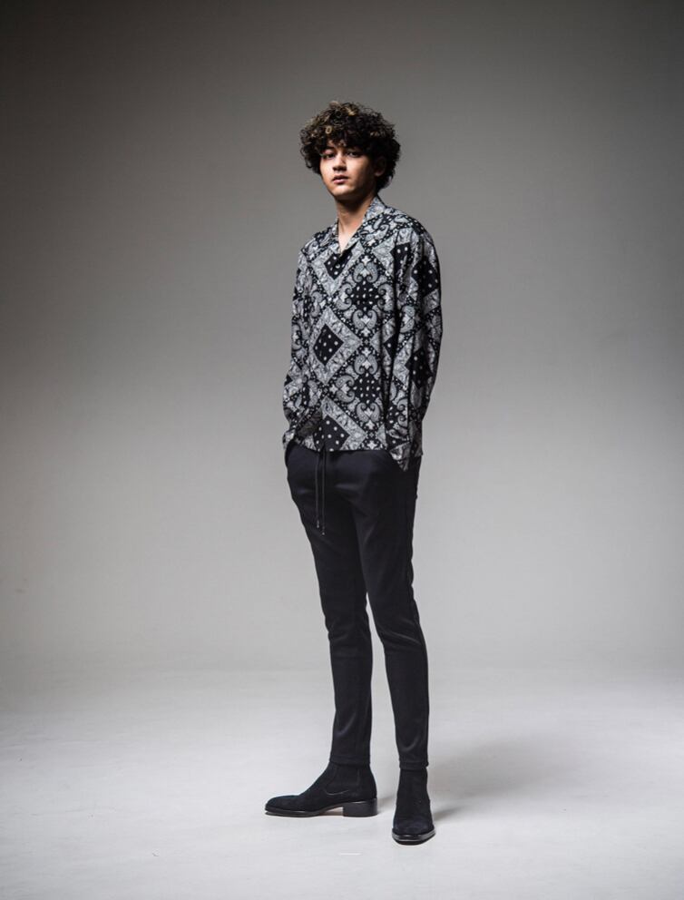 RESOUND CLOTHING / zack shirts BANDANA / オープンカラーオーバーシャツ