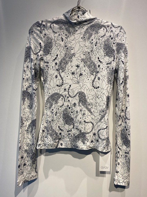 GVGV  leopard print high neck top