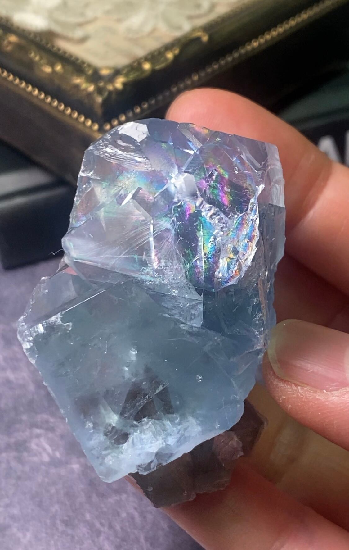 スペシャルレインボー　フローライト　シャンファーリン　高品質　クラスター　虹 スペシャルレインボー フローライト シャンファーリン クラスター 虹 I