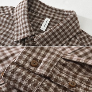 【M-3XL】Retro Check Long Sleeve Shirt / レトロチェック 長袖シャツ