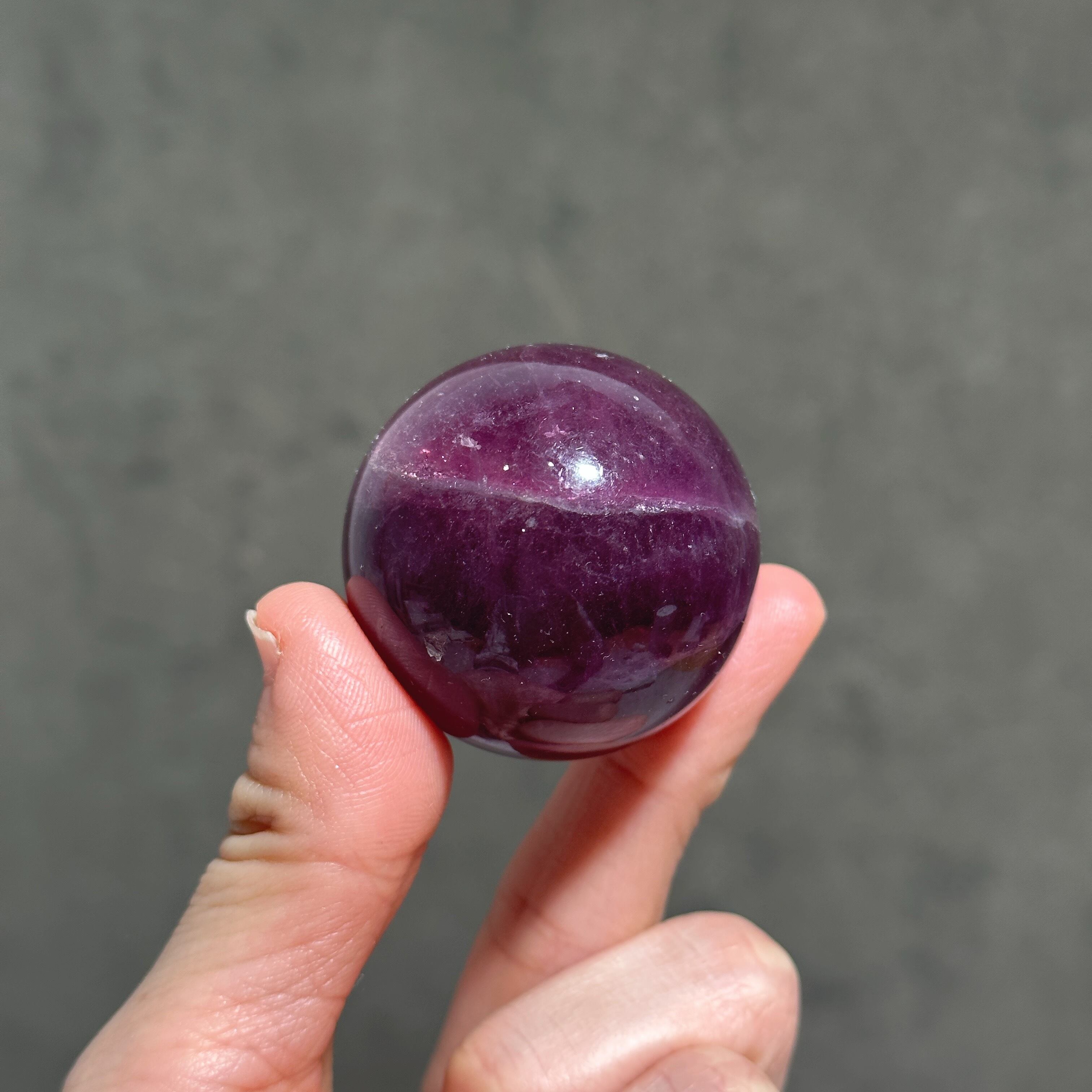 パープルフローライト スフィア（丸玉）11◇Purple Fluorite Sphere