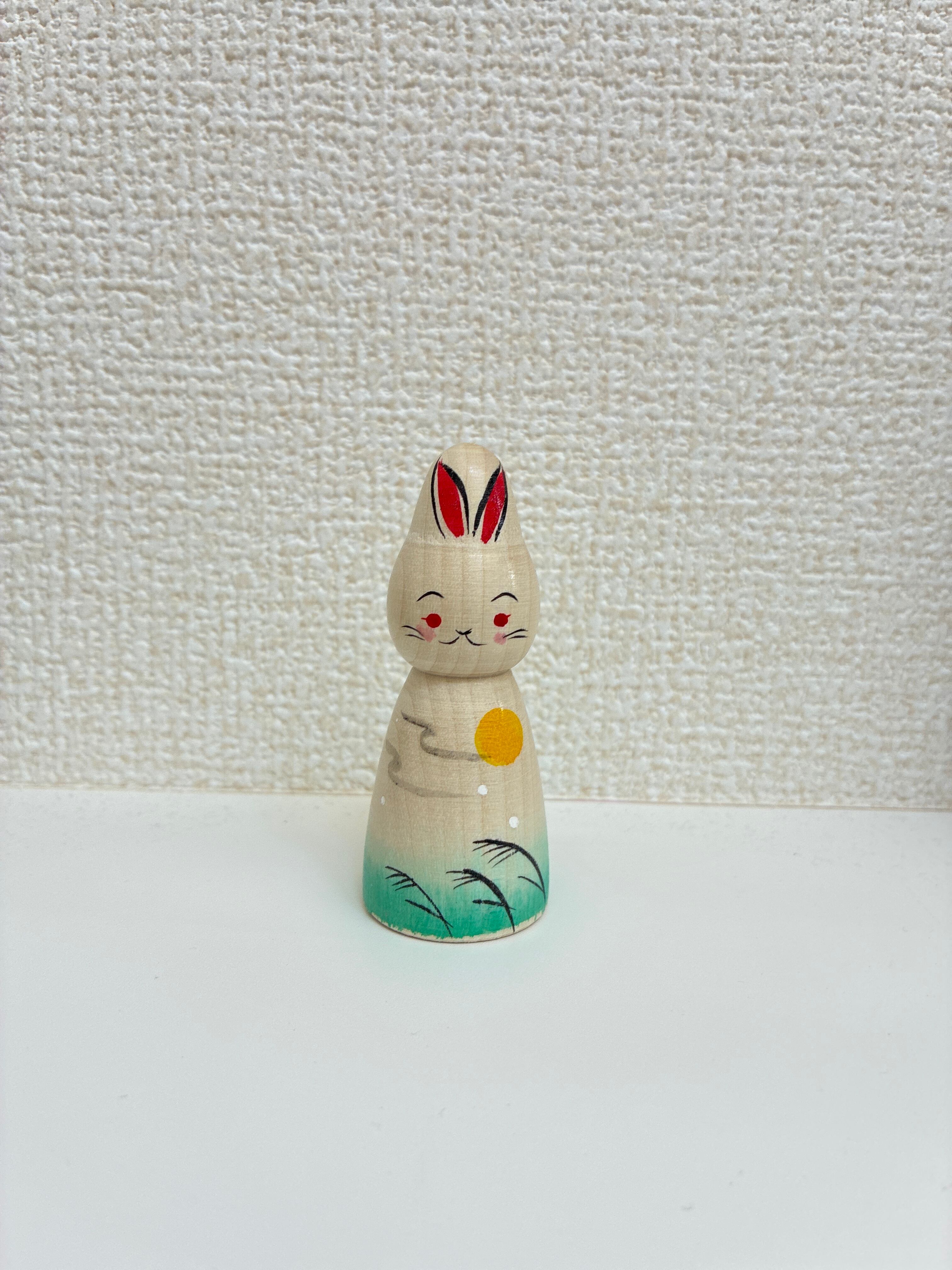 お月見うさぎこけし (ハ) | Koku59きまぐれshop
