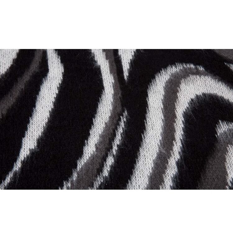 ★COLOR BLOCK ROUND NECK SWEATER　　　A0823