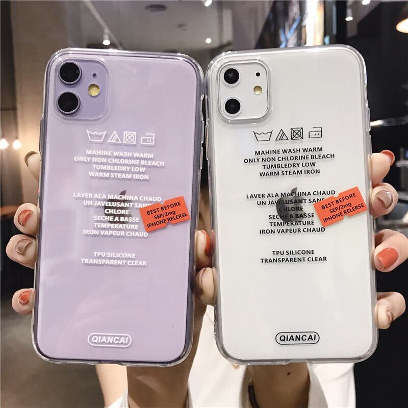 Iphoneケース スマホケース ロゴ クリアケース シンプル 洗濯 タグ Luluca 韓国トレンドファッションluluca ルルカ