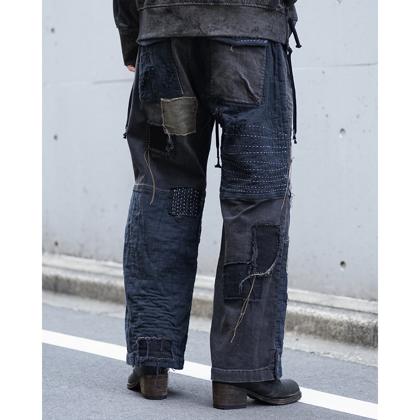 パンツ SIX original crust D.HYGEN] (ディーハイゲン) ST107-0626S Crust Damage Repair Denim