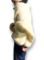 Volume knit cardigan