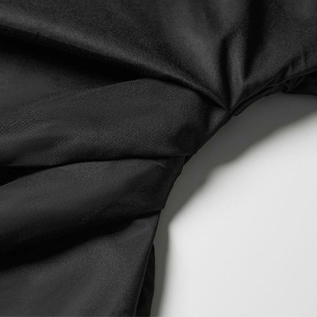 Front tuck balloon sleeve shirt C1043