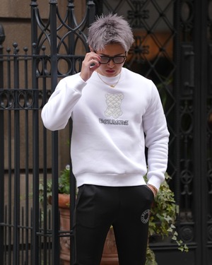 RHINE STONE TEDDY BEAR SWEAT【BB25026】