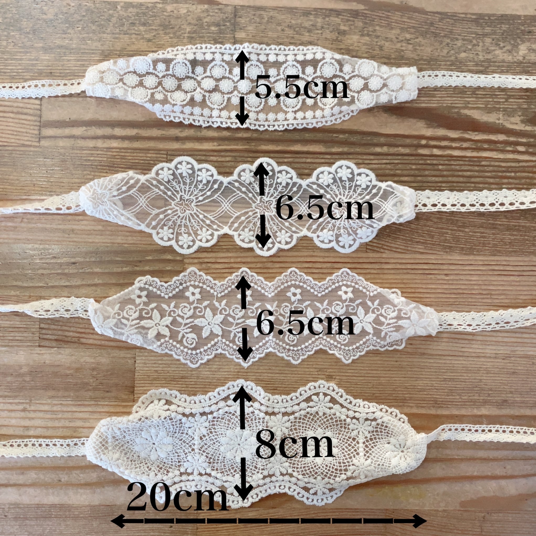 バックリボンレースヘアバンド