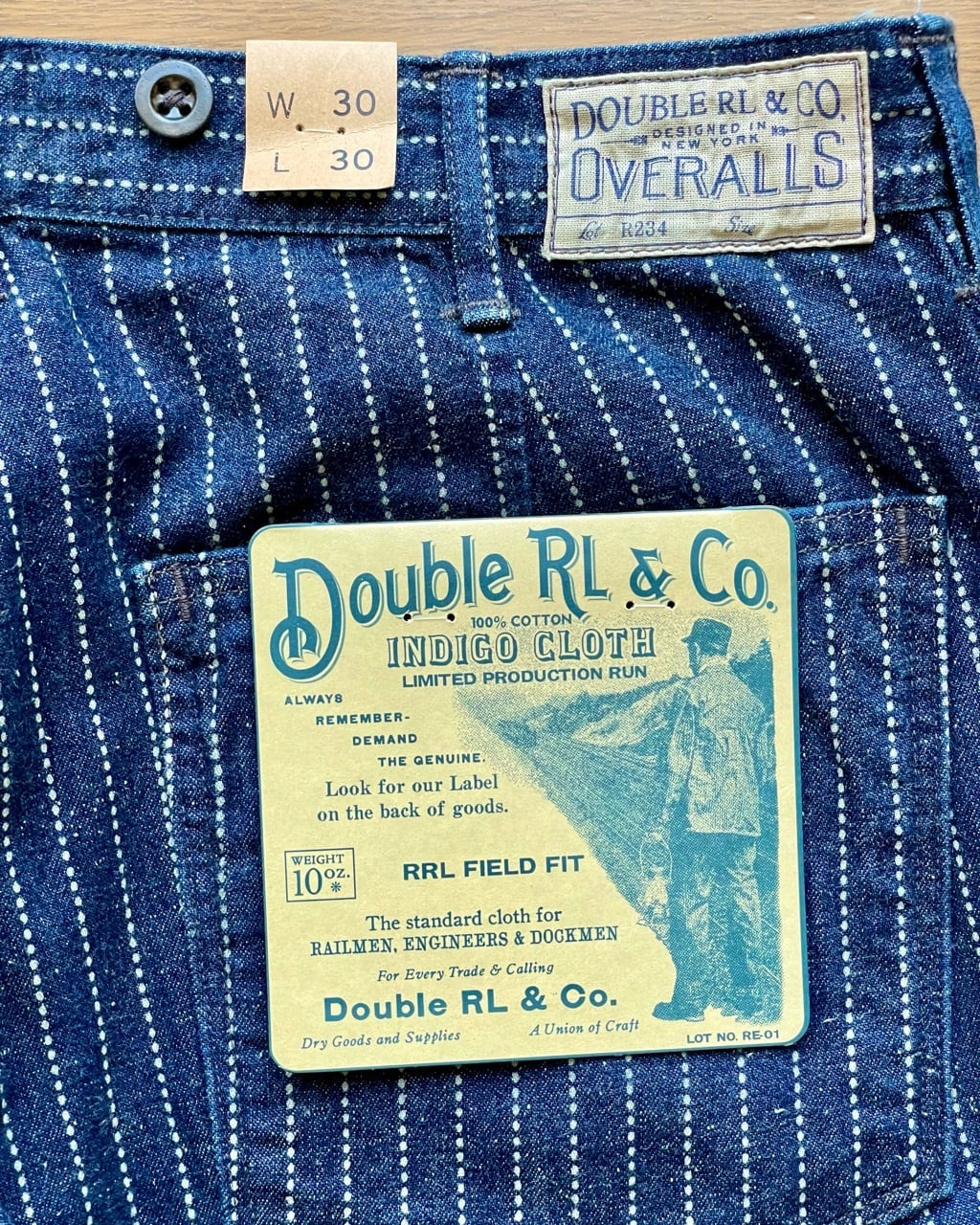 新品 RRL リミテッドエディション ストライプワークパンツ W30 新品 RRL リミテッドエディション ストライプワークパンツ W30