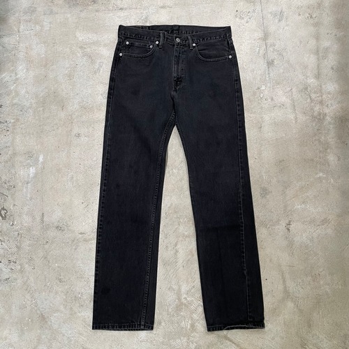 Levi's 505 used black denim pants SIZE:W34×L36