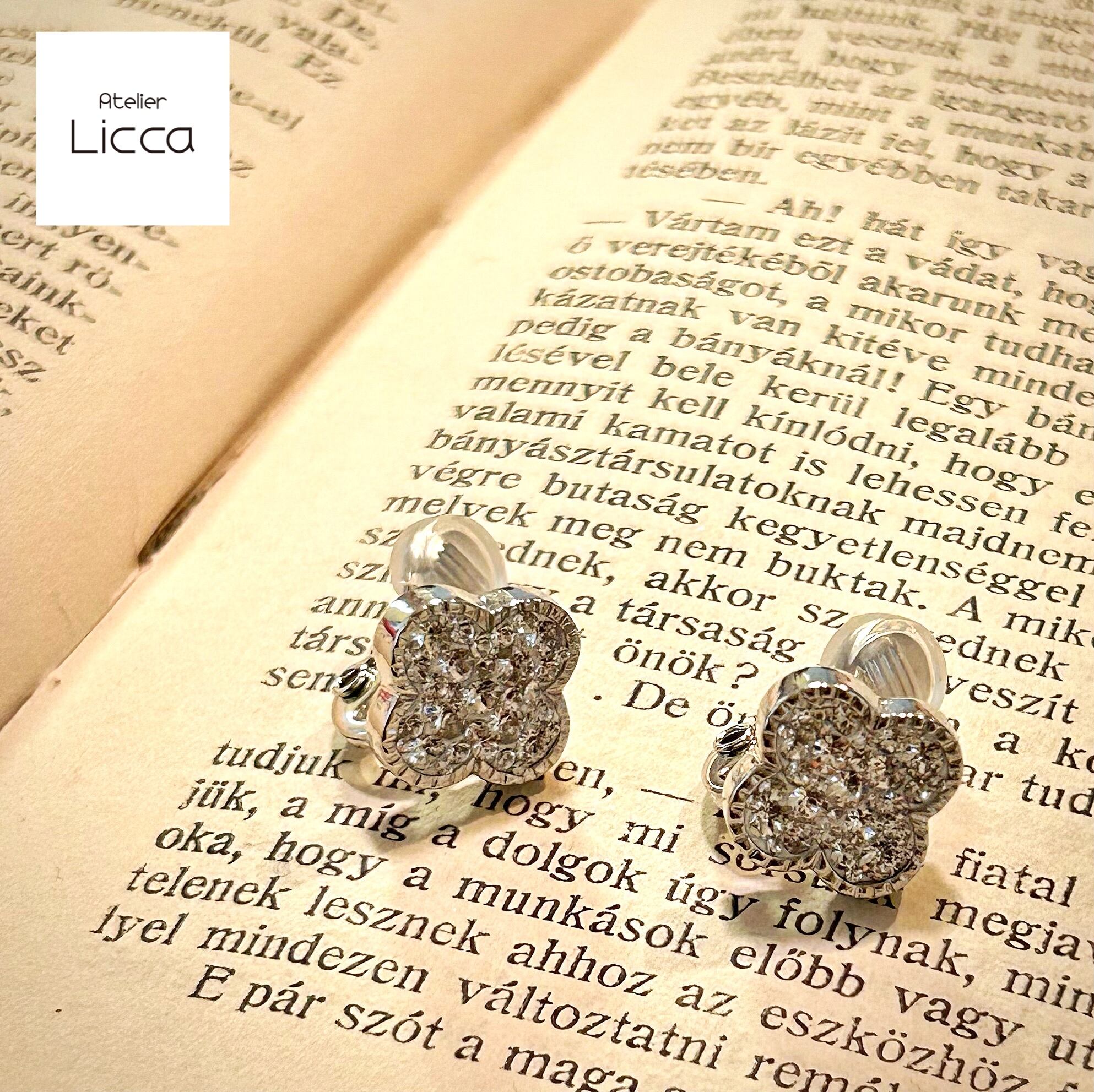 ♡ クローバーさま ♡ クリップイヤリング 2way ピアス/イヤリング