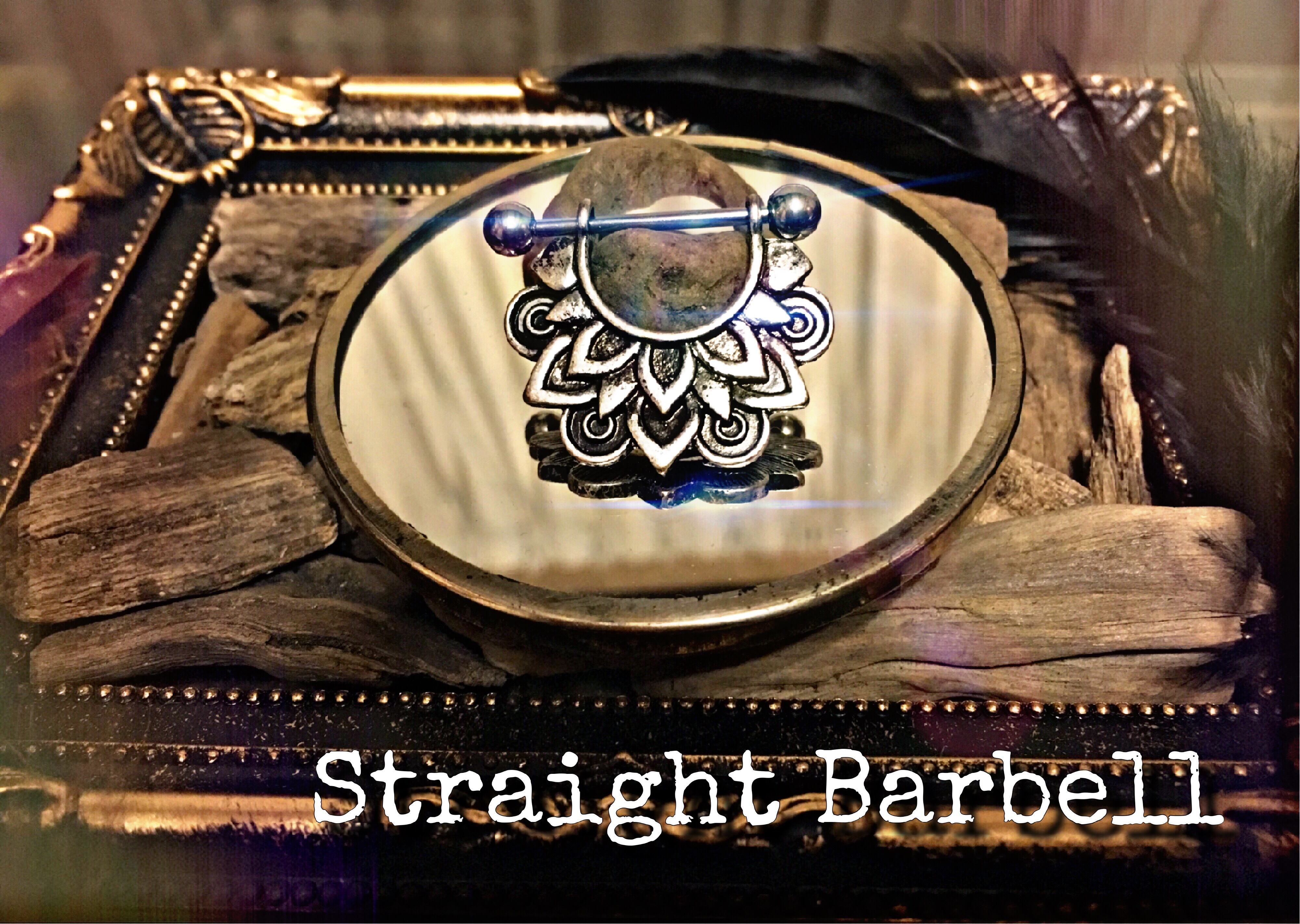 ストレートバーベル ニップルピアス ボディピアス