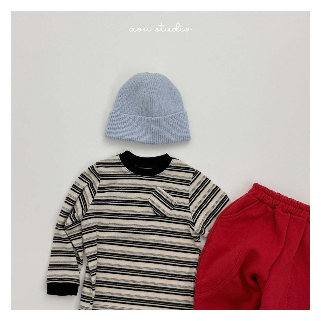 【取寄】aou studio ノイポケットTシャツ｜冬服｜韓国子供服