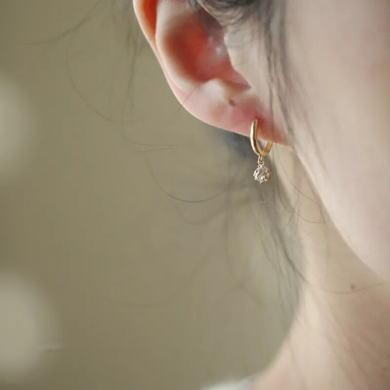 ちいさなミラーボール☆フープピアス E | Kuroneko Kazari
