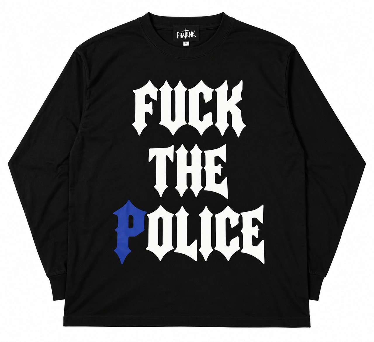 FUCK THE POLICE LOGO L/S TEE