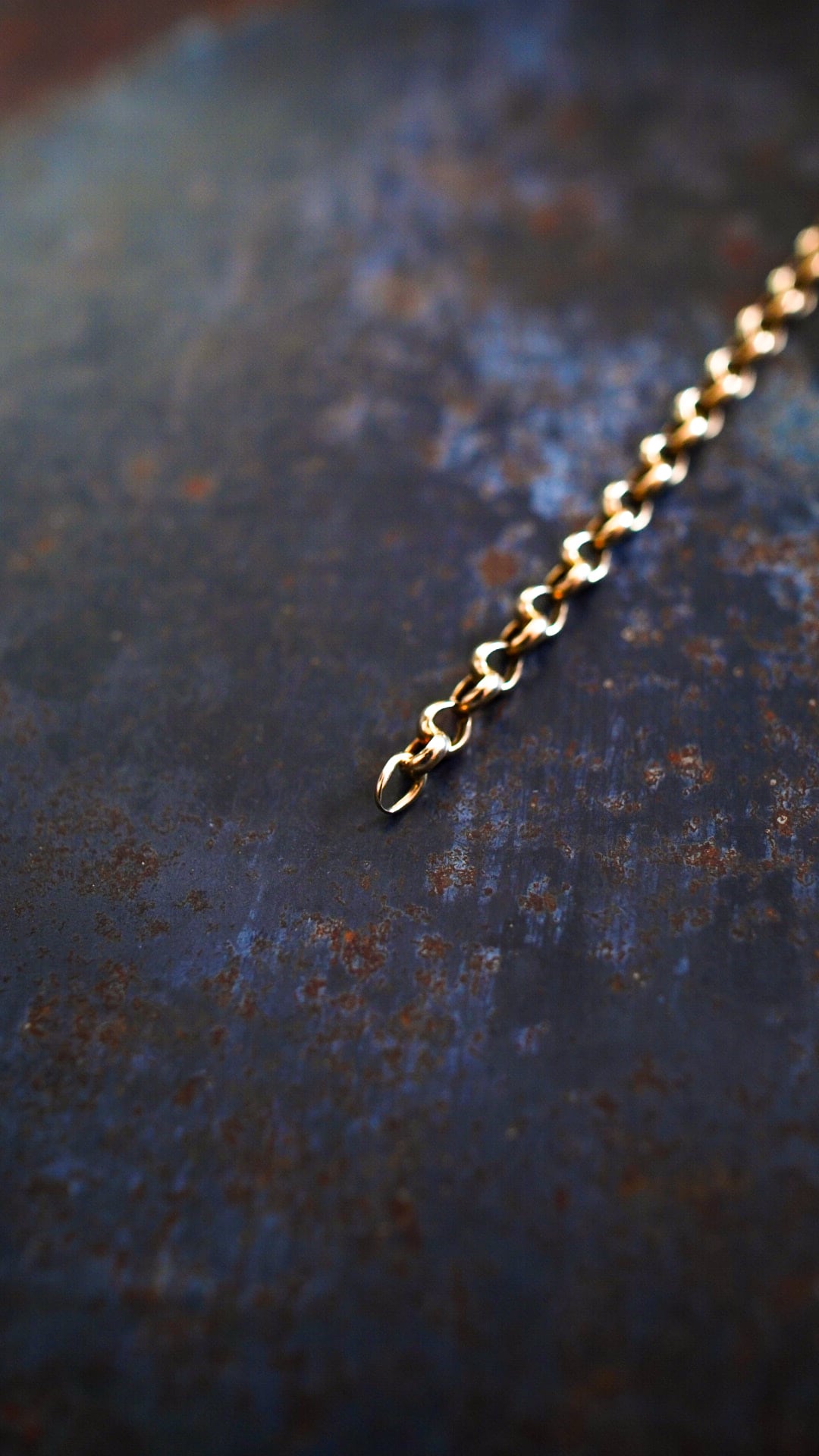VINTAGE】U.K. VINTAGE 9ct イエロー ゴールド オーバル リンク