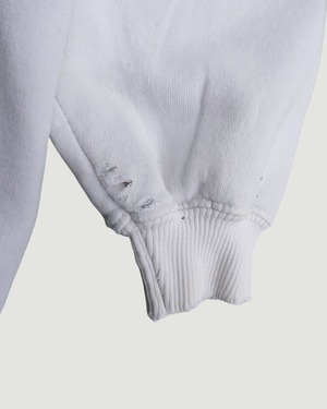 【古着】猫刺繍のダメージ加工スウェット