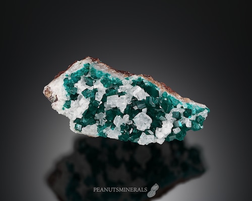 ダイオプテーズ/カルサイト【Dioptase with Calcite】ナミビア産