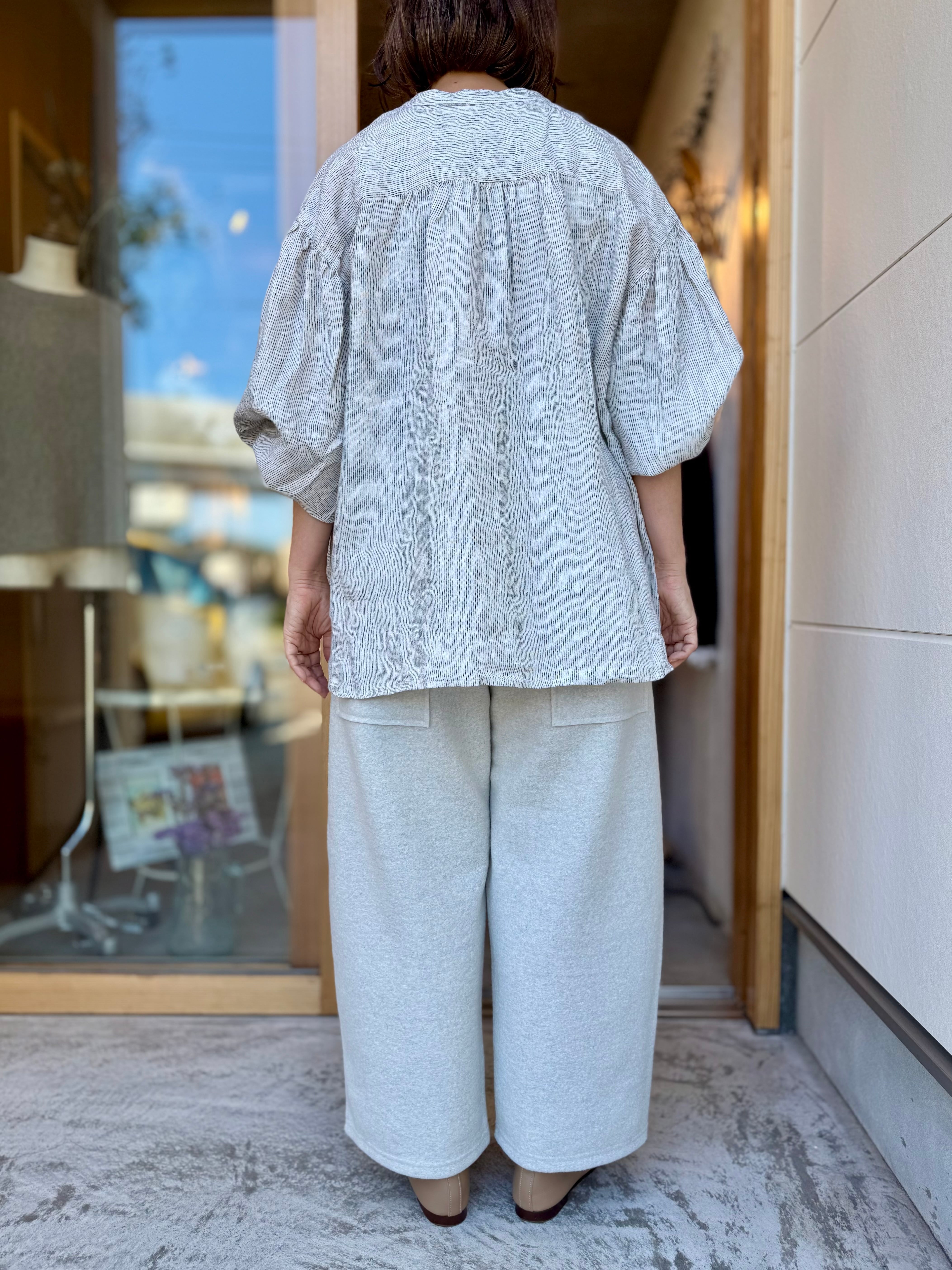 NATURAL LAUNDRY ウールリング ワイドエッグパンツ | spoon