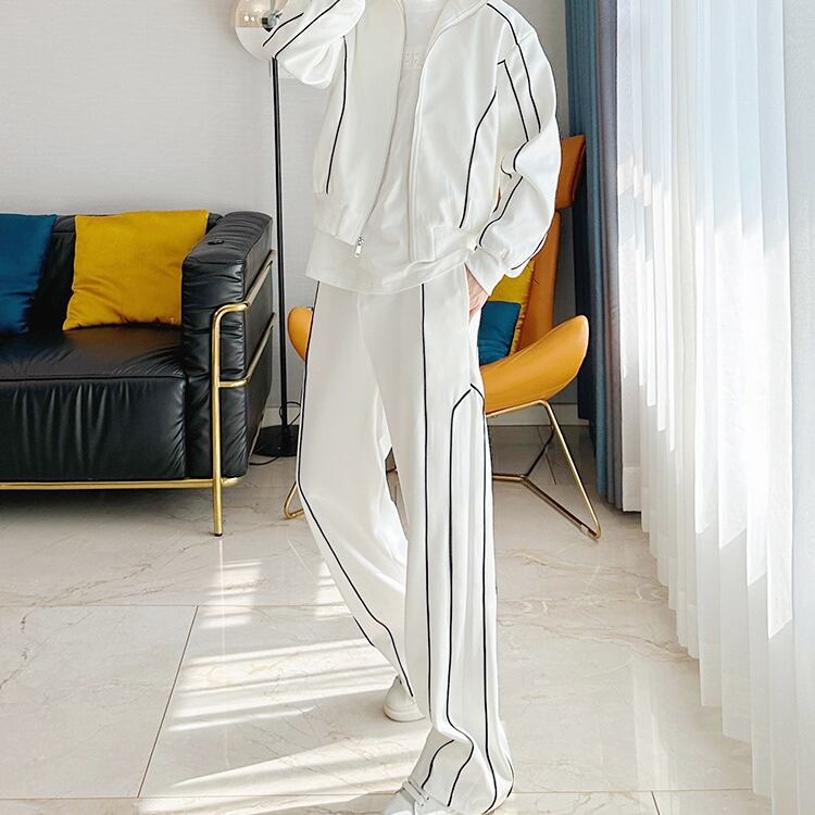 セットアップ ジップパーカー カジュアルパンツ アウター パンツ