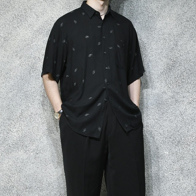 scratch pattern rayon shirt