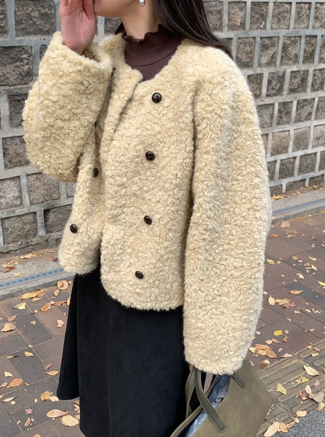 (予約) signature / Condie shearling mustang coat 2color