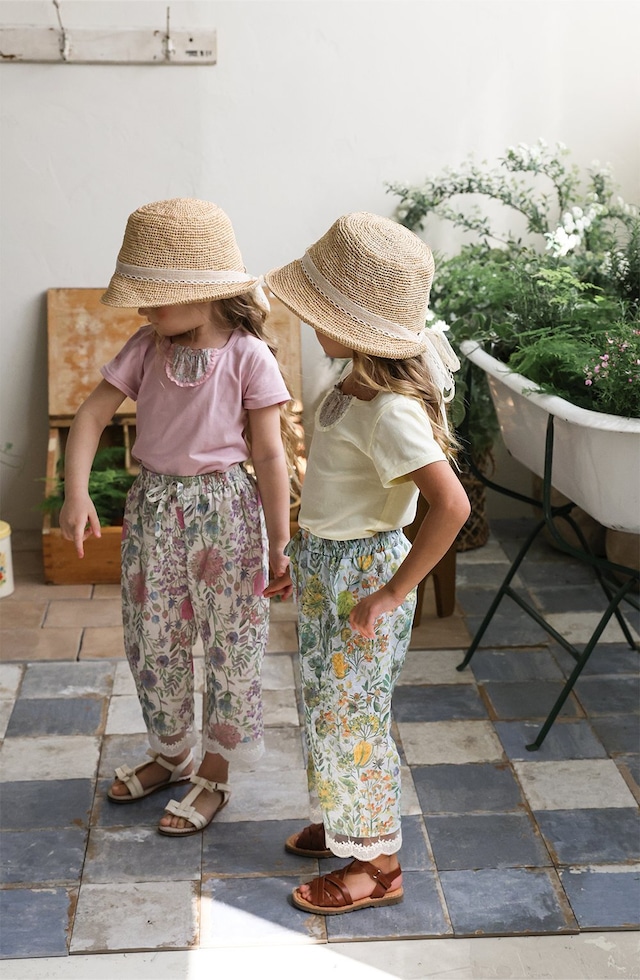 ※お洋服と同梱限定※【5/9〆予約】<flo>  Alice lace strow Hat