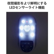 リーベックス(Revex) indoor 防犯 カメラ 録画式 センサー カメラ microSDカード (別売) SD1000 ブラック W6.2×H13.9×D5.4cm