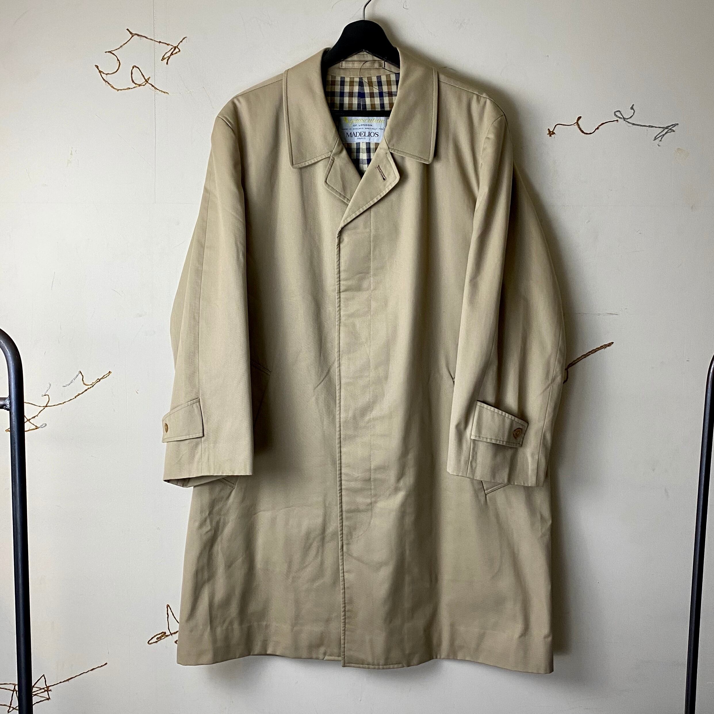 AQUASCUTUM split raglan sleeve balmacaan coat “aqua5” | NOIR ONLINE