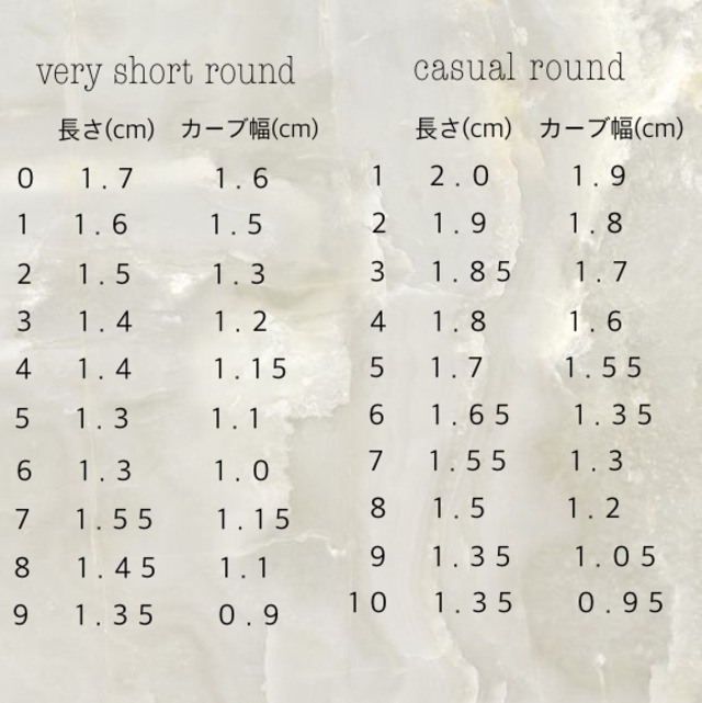 ネイルチップ種類 Mug Nail Tip