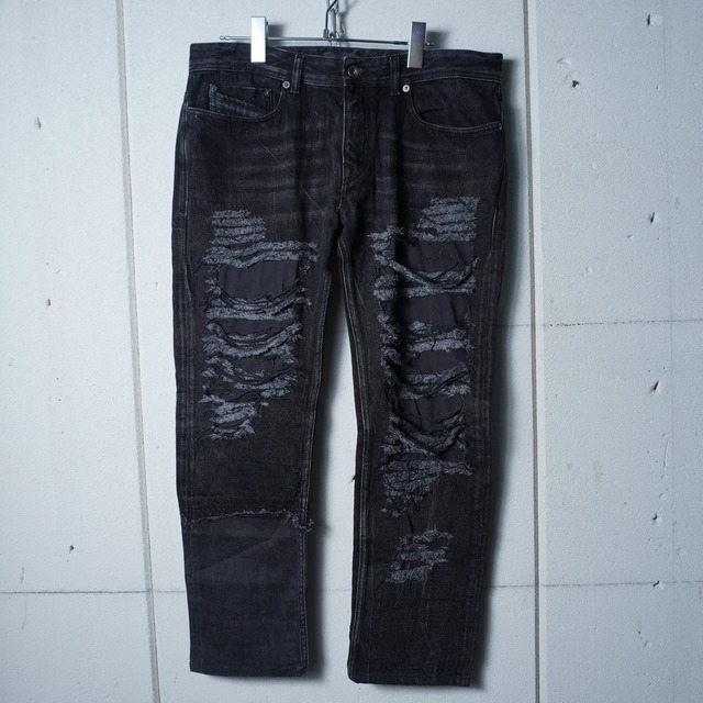 DIESEL】ディーゼル Y2K ダメージ加工デニムパンツ black | MIXHIVE
