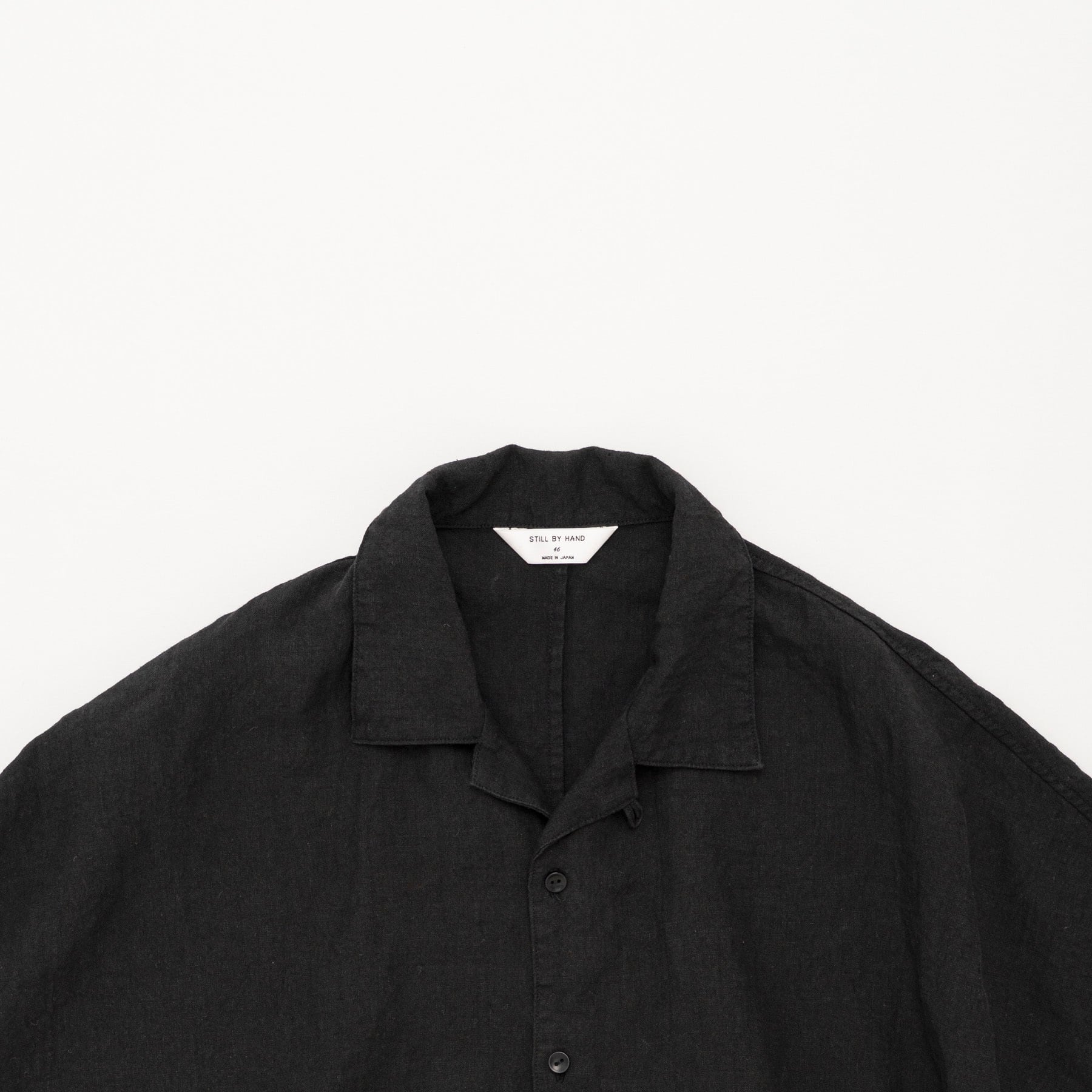 STILL BY HAND -Linen Opencollar Shirts- / SH03262 / スティルバイ