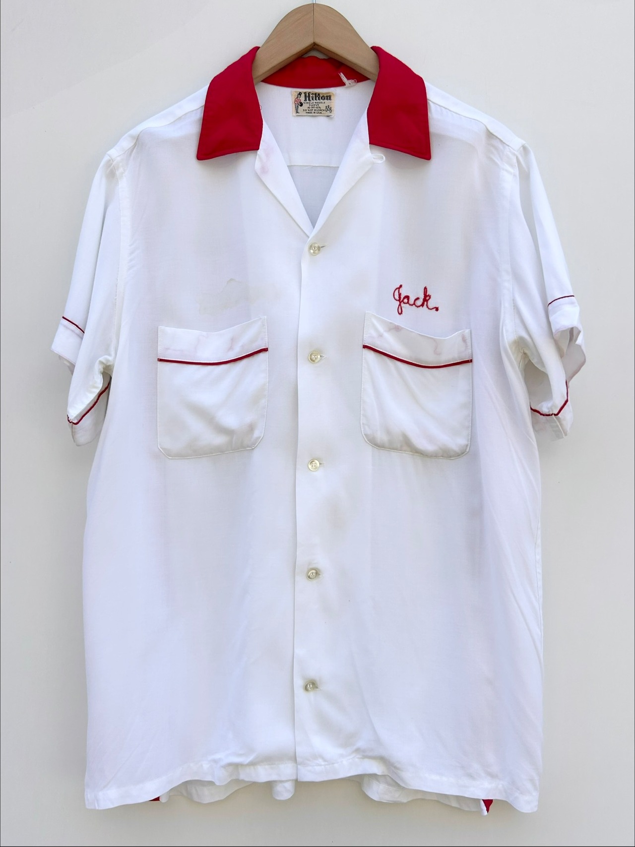 60s Hilton BORING SHIRT MADE IN USA Size M