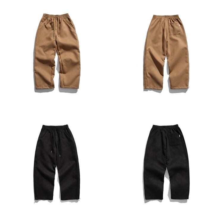 ★THICK ZIPPER STRAIGHT CASUAL PANTS　　　24330