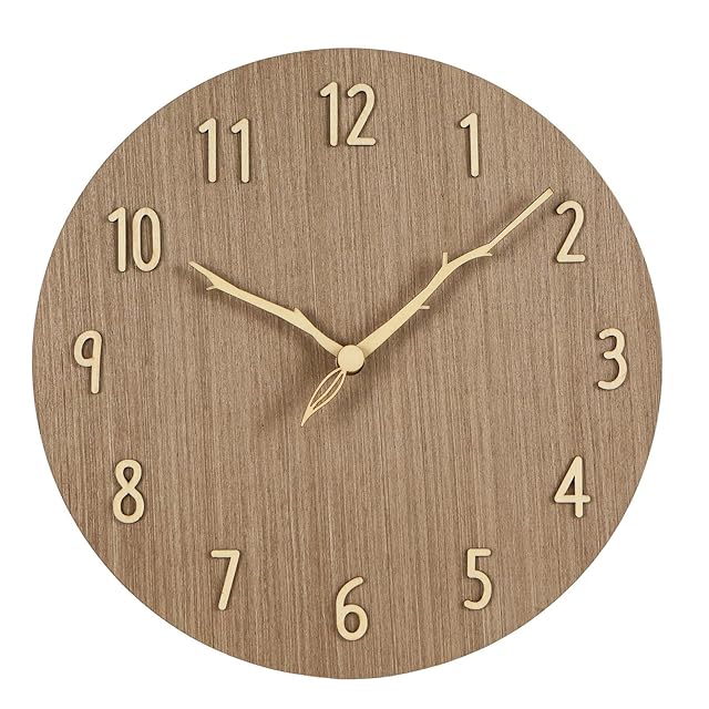 2875-C116】壁掛け時計 掛け時計 輸入時計 蝶々 ちょうちょ ベージュ